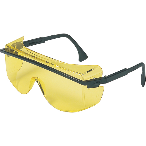 Lunettes de s&eacute;curit&eacute; Uvex Astrospec OTG 3001, Lentille Ambr&eacute;e, Anti-&eacute;gratignures, ANSI Z87+/R&eacute;pond ou surpasse la norme CSA Z94.3 Moffatt Supply & Specialties