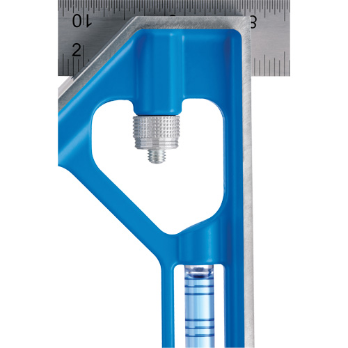 &eacute;querre combin&eacute;e True Blue, 12" lo, 1/16" Graduations, Acier, Ordinaire Moffatt Supply & Specialties