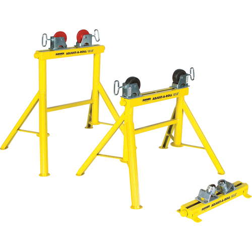 Adjust-A-Rolls&reg; Stand, 1000 lbs. Load Capacity, 36" Pipe Capacity Moffatt Supply & Specialties