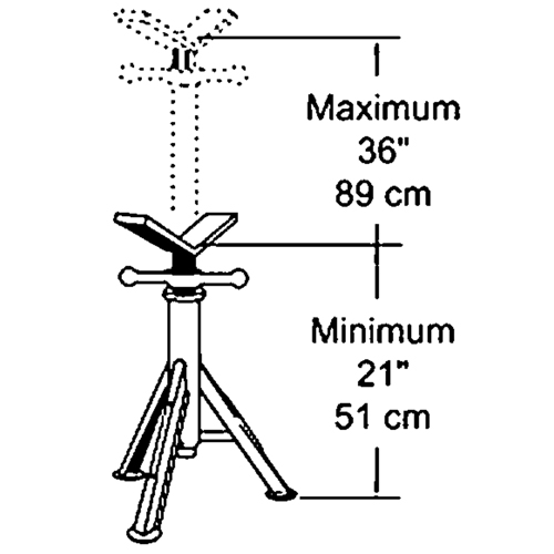 Heavy-Duty Pipe Jack, 2500 lbs. Load Capacity Moffatt Supply & Specialties