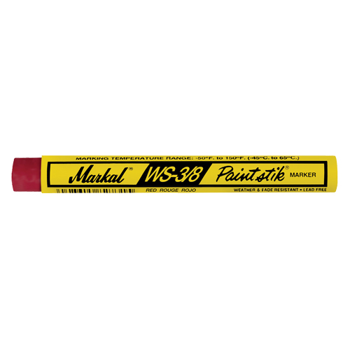WS-3/8 Paintstik&reg; Paint Marker, Solid Stick, Red Moffatt Supply & Specialties