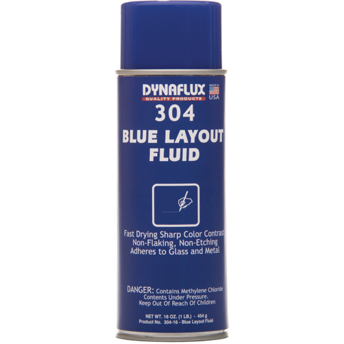 Layout Fluid, Blue, Aerosol Moffatt Supply & Specialties