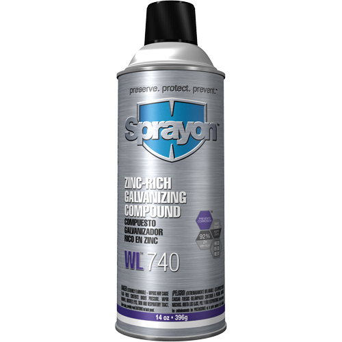 WL740 Zinc-Rich Galvanizing Compound, Aerosol Can Moffatt Supply & Specialties