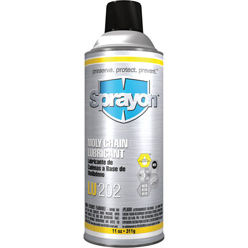 LU202 Moly Chain Lubricant, Aerosol Can Moffatt Supply & Specialties