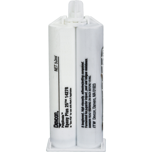Colle &eacute;poxyde Plus 25, Deux composants, Cartouche double, 50 ml, Gris Moffatt Supply & Specialties