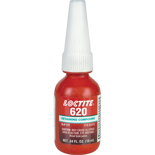 Retaining Compound 620 High Temperature, 10 ml, Bottle, Green Moffatt Supply & Specialties