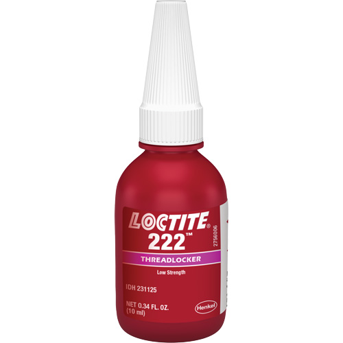 Threadlocker 222 Small Screw, Purple, Low, 10 ml, Bottle Moffatt Supply & Specialties