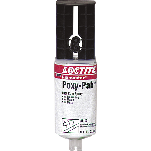Fixmaster&reg; Fast Cure POXY PAK Adhesive, 92 g, Syringe, Two-Part, Translucent Moffatt Supply & Specialties