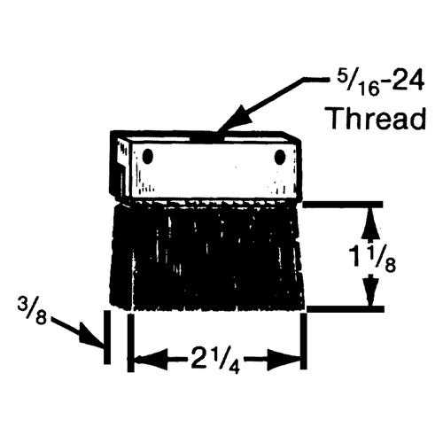 Brosses plates, rondes ou Roto Moffatt Supply & Specialties