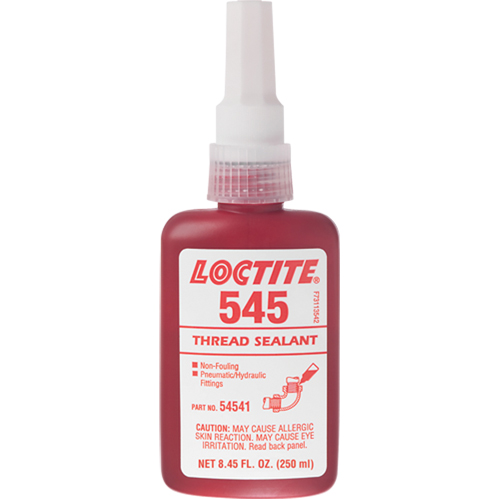 Thread Sealant 545 Hydraulic/Pneumatic Sealant, Bottle, 250 ml, -54° C - 121° C/-65° F - 250° F Moffatt Supply & Specialties