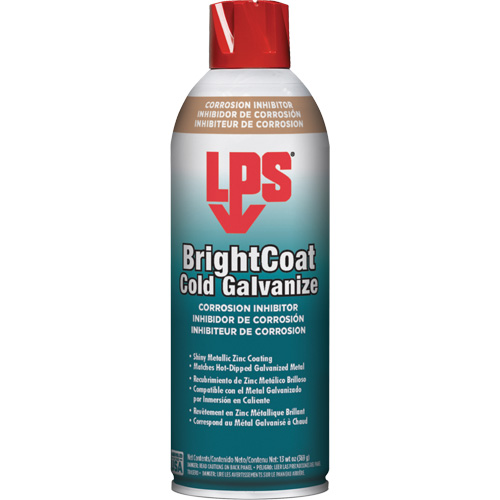 Inhibiteurs de corrosion galvanis&eacute;s &agrave; froid &agrave; rev&ecirc;tement brillant, Canette a&eacute;rosol Moffatt Supply & Specialties