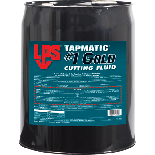Tapmatic&reg; #1 Gold Cutting Fluids, 5 gal. Moffatt Supply & Specialties