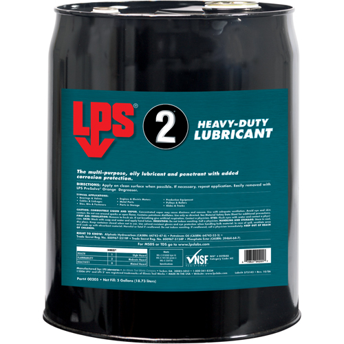 2&reg; Heavy-Duty Lubricant, Pail Moffatt Supply & Specialties