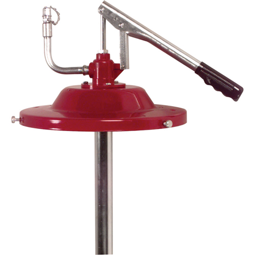 Pompes pour lubrification manuelle - Pompes &agrave; pression d&eacute;bit-volume, Zinc, 1 lb/6 courses, Pour barils de 5 gal. Moffatt Supply & Specialties