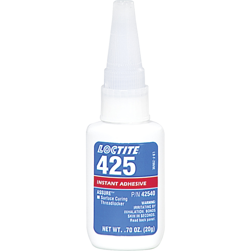 Assure 425 Surface Curing Threadlocker, Blue, Medium, 20 g, Bottle Moffatt Supply & Specialties