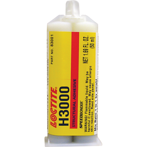 Adh&eacute;sif structural Speedbonder H3000, Deux composants, Cartouche double, 76 g, Cr&egrave;me Moffatt Supply & Specialties