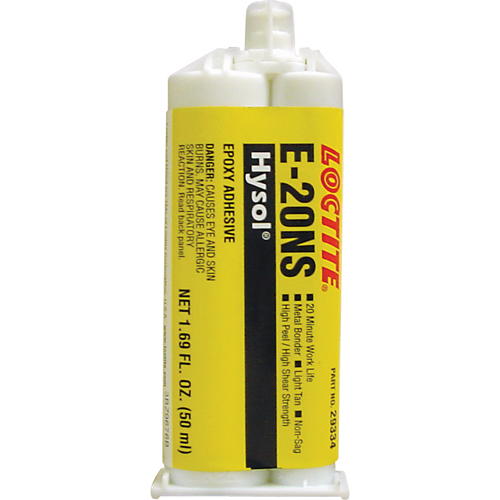&eacute;poxyde Hysol E-20NS, Deux composants, Cartouche double, 120 g, Havane Moffatt Supply & Specialties