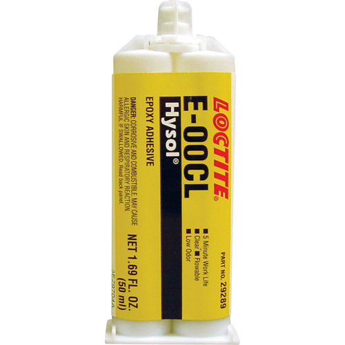 Hysol E-00CL Epoxy, Two-Part, Dual Cartridge, 97 g., Clear Moffatt Supply & Specialties