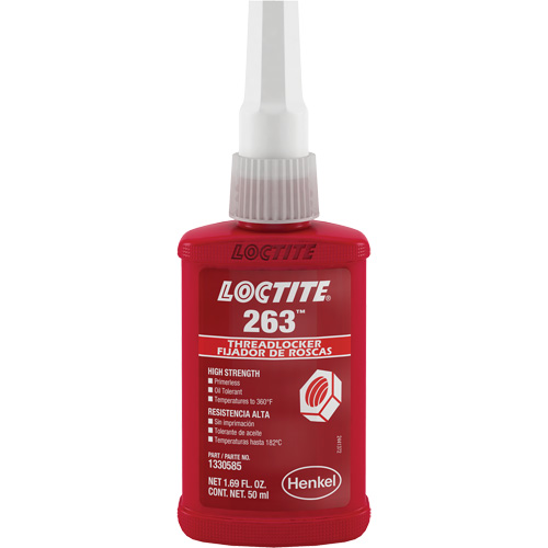 Compos&eacute; de blocage 263 s&eacute;chage rapide, Rouge, &eacute;lev&eacute;, 50 ml, Bouteille Moffatt Supply & Specialties