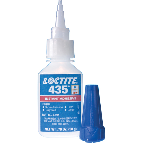 435 Surface Insensitive Instant Adhesive, Clear, Bottle, 20 g Moffatt Supply & Specialties