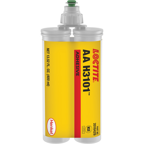 Adh&eacute;sif structural AA H3101, Deux composants, Cartouche double, 400 ml, Blanc Moffatt Supply & Specialties