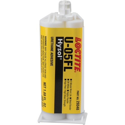 Adh&eacute;sif ur&eacute;thane Hysol U-05FL, Deux composants, Cartouche double, 90 g, Blanc cass&eacute; Moffatt Supply & Specialties