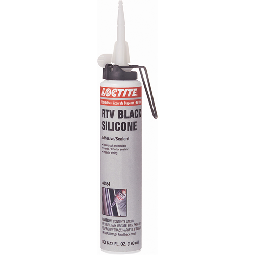 Superflex RTV Silicone Adhesive Sealant, Cartridge, Black Moffatt Supply & Specialties