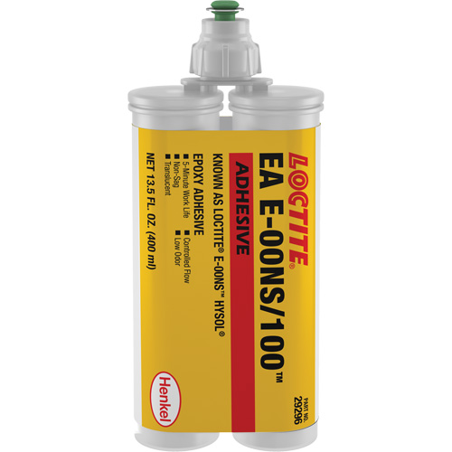 E-00NS Hysol Epoxy, 400 ml, Dual Cartridge, Two-Part, Translucent Moffatt Supply & Specialties