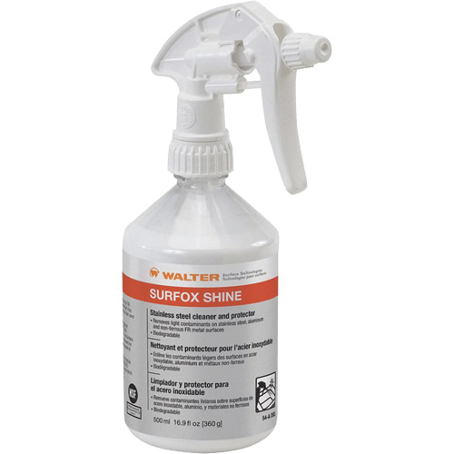 SURFOX Shine Stainless Steel Cleaner & Protector, 500 ml, Trigger Bottle Moffatt Supply & Specialties