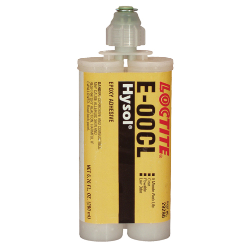 E-00CL Structural Adhesives, 200 ml, Dual Cartridge, Two-Part, Clear Moffatt Supply & Specialties