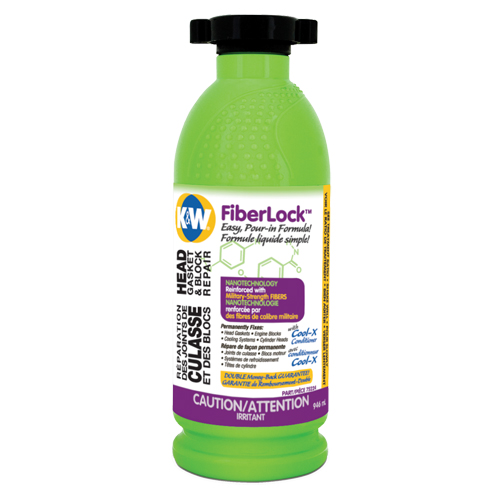 Fluide de r&eacute;paration pour joint de culasse et bloc-moteur Fiberlock, Bouteille, Beige Moffatt Supply & Specialties