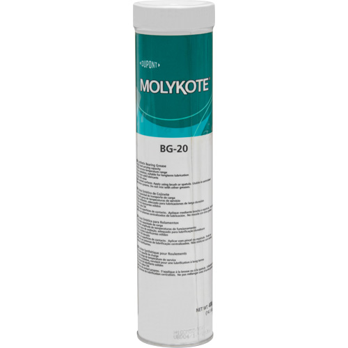 Graisse de roulement haute performance Molykote BG 20, 400 g, Cartouche Moffatt Supply & Specialties