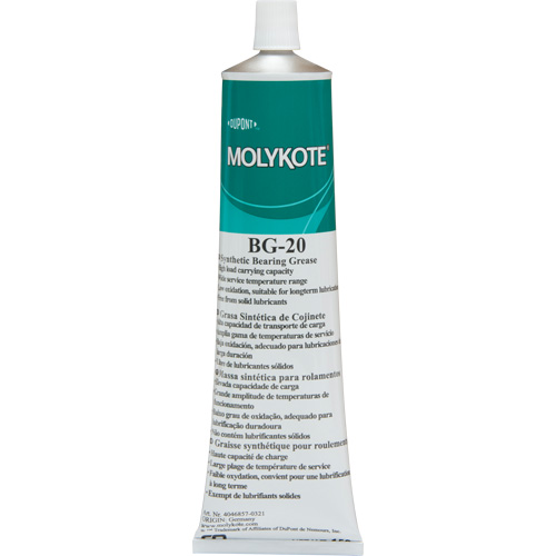 Graisse de roulement haute performance Molykote BG 20, 150 g, Bouteille Moffatt Supply & Specialties