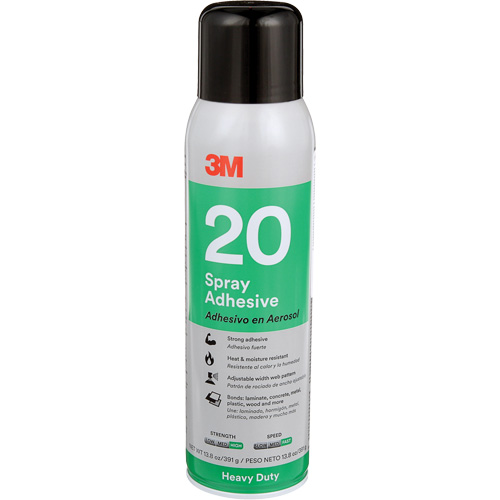 20 Heavy Duty Spray Adhesive, Clear, Aerosol Can Moffatt Supply & Specialties