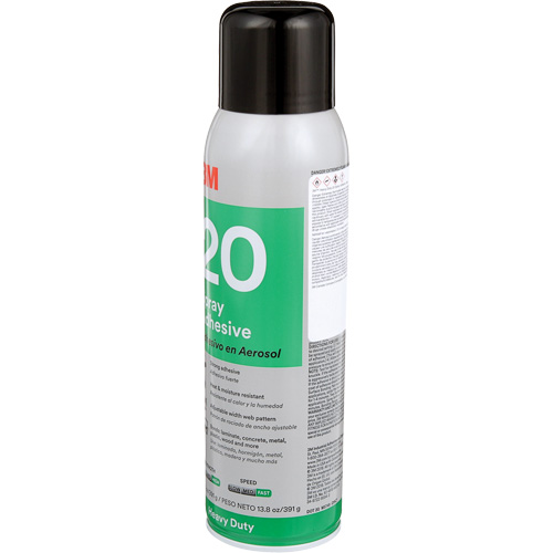 20 Heavy Duty Spray Adhesive, Clear, Aerosol Can Moffatt Supply & Specialties