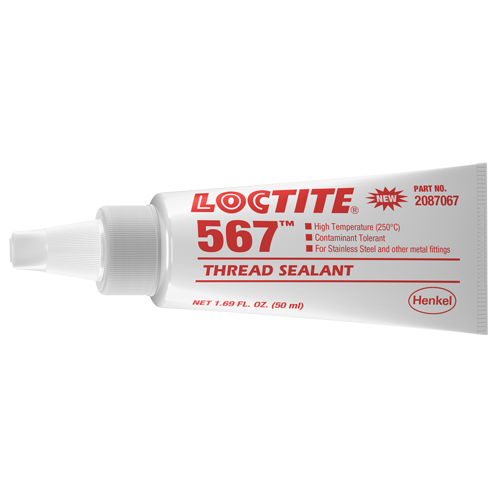 Scellant &agrave; filet haute temp&eacute;rature 567, Tube, 50 ml, -53,88° C - 204° C/-65° F - 400° F Moffatt Supply & Specialties