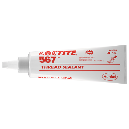 Scellant &agrave; filet haute temp&eacute;rature 567, Tube, 250 ml, -53,88° C - 204° C/-65° F - 400° F Moffatt Supply & Specialties