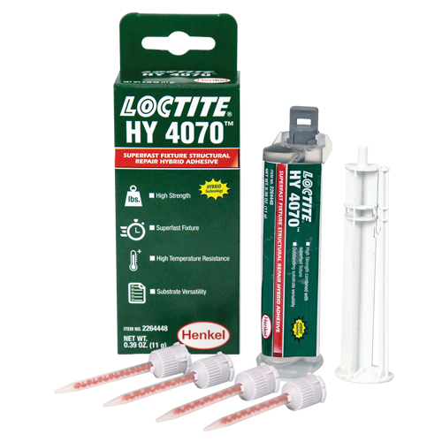 HY 4070 Structural Repair Hybrid Adhesive, Two-Part, Dual Cartridge, 11 g, Off-White Moffatt Supply & Specialties