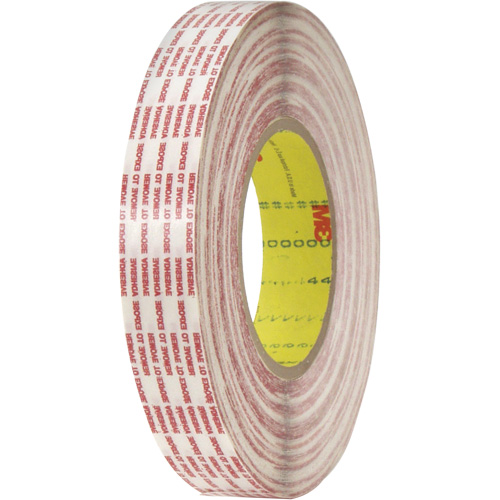 Double-Coated Tape, Polypropylene, 13 mm (1/2") W x 110 m (360') L, 6 mils Thick Moffatt Supply & Specialties