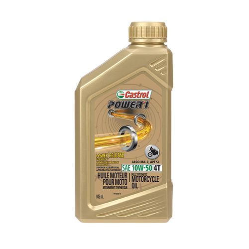 Huile pour moteur de moto 10W50 POWER 1, 946 ml, Bouteille Moffatt Supply & Specialties