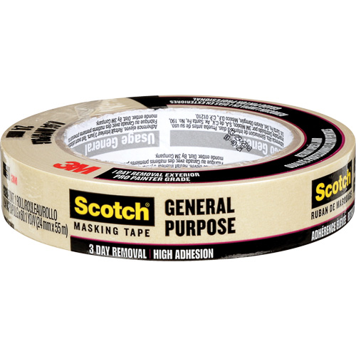 Ruban-cache &agrave; usage g&eacute;n&eacute;ral 2020 Scotch 2020, 24 mm (1") x 55 m (180'), Havane Moffatt Supply & Specialties