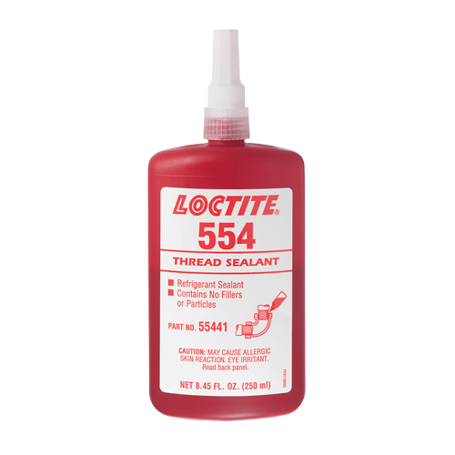 Produit d'&eacute;tanch&eacute;it&eacute; pour raccords filet&eacute;s 554, Bouteille, 10 ml, -53,89° C - 148,89° C/-65°F - 300°F Moffatt Supply & Specialties