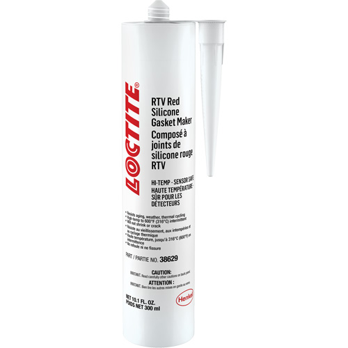 596 High Temp RTV Silicone Sealant, Cartridge, Red Moffatt Supply & Specialties