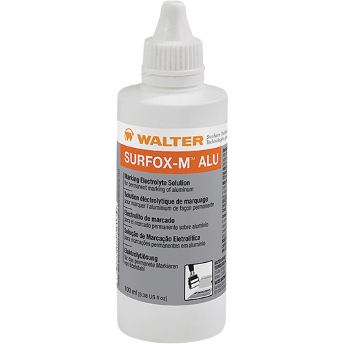 Solution &eacute;lectrolytique de marquage sur l'aluminium Surfox-M Moffatt Supply & Specialties