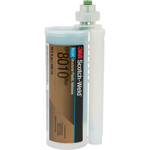 Adh&eacute;sif structural pour composants en plastique Scotch-Weld, Deux composants, Cartouche, 490 ml, Bleu Moffatt Supply & Specialties