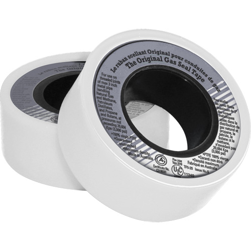 Ruban d'&eacute;tanch&eacute;it&eacute; pour filet en PTFE, 480" lo x 3/4" la, Blanc Moffatt Supply & Specialties