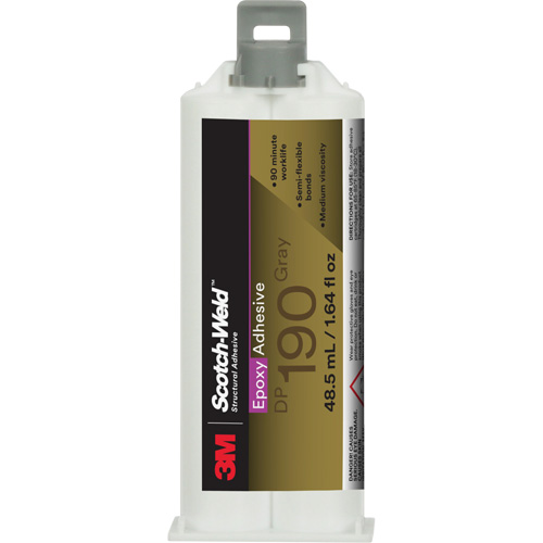 Adh&eacute;sif &eacute;poxyde DP190 Scotch-Weld, 1,64 liq. oz., Cartouche, Deux composants, Gris Moffatt Supply & Specialties