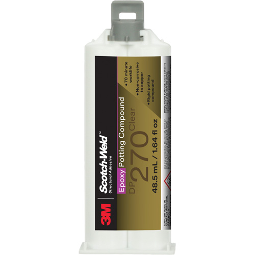 Scotch-Weld Epoxy Potting Compound, 1.7 fl. oz./48.5 ml, Dual Cartridge, Two-Part, Clear Moffatt Supply & Specialties