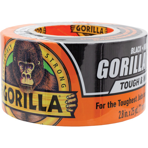 Tough & Wide Duct Tape, 17 mils, Black, 73 mm (3") x 22.86 m (75') Moffatt Supply & Specialties