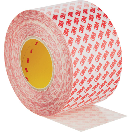 Double-Sided Adhesive Tape, Polyester, 100 mm (3.93") W x 50 m (164') L, 8 mils Thick Moffatt Supply & Specialties